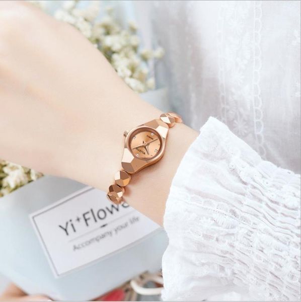 

bracelet watch, new ins tiktok, vibrant korean sound, the same fashion goddess watch, waterproof steel band quartz watch, Slivery;brown