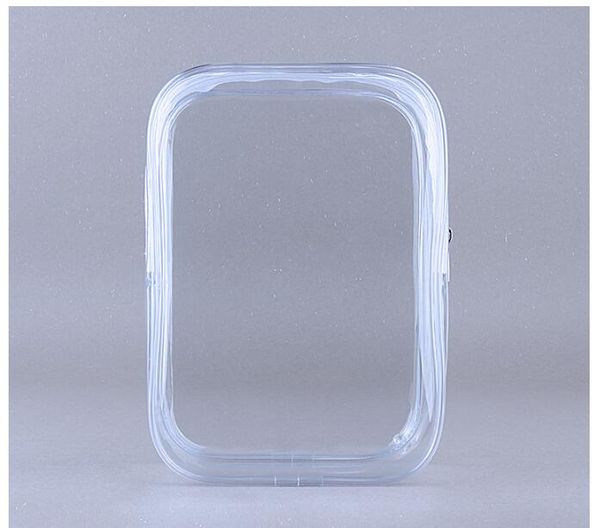 

100pcs women pvc transparent waterproof travel cosmetic bag size 12*4.5*15.5