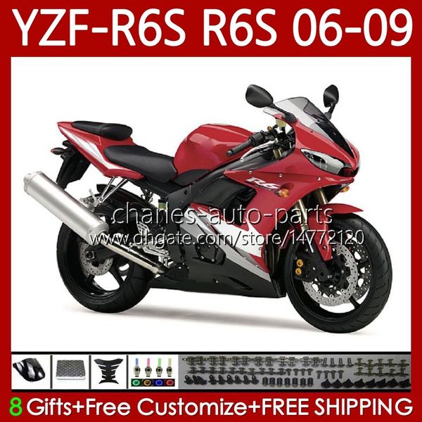 Тело мотоцикла для Yamaha YZF-R6S YZF600 YZF R6 S 600 CC 06-09 CUDLEWORK 96NO.86 YZF R6S 600CC YZFR6s Стоковая красная 06 07 08 09 YZF-600 2006 2007 2008 2009 OEM Обсуждение