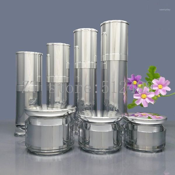 

storage bottles & jars 10pcs/lot /30/50/80ml emulsion liquid foundation essence press spray bottle 20/30/50g eye cream jar suit packing bott