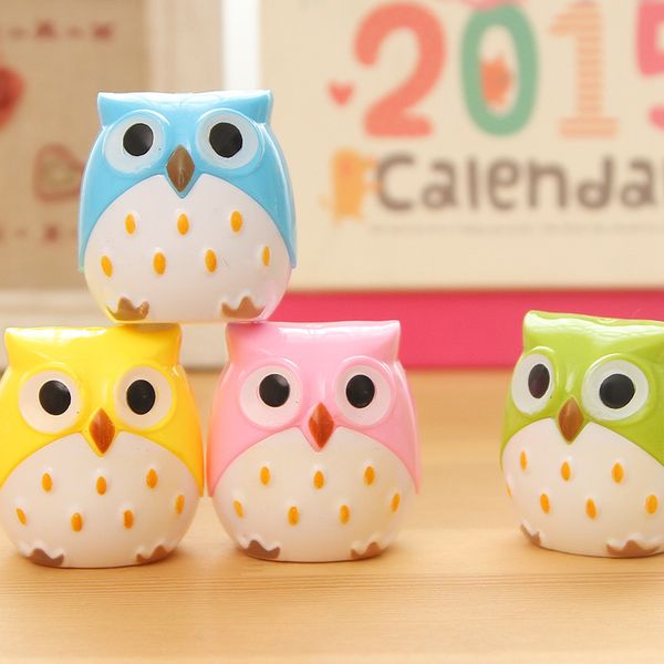 

1pc selling funny lovely new owl pencil sharpener school stationary home decoration 206 j2