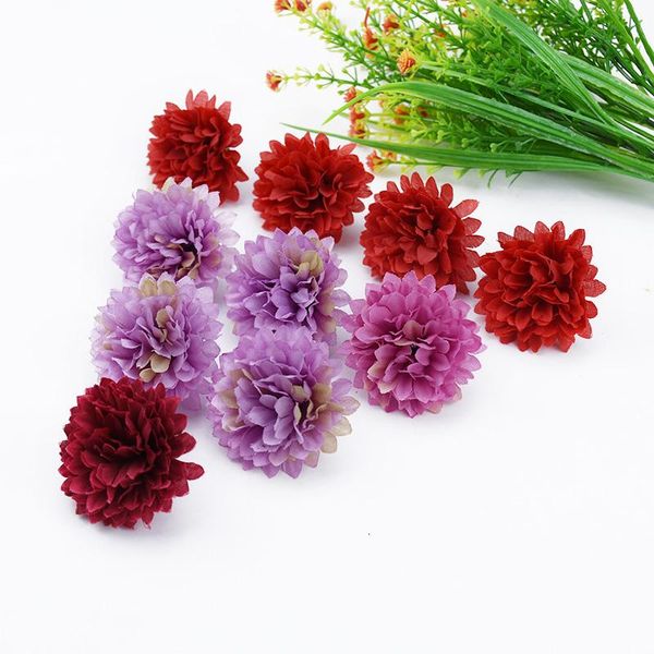 

10 праздничных украшений мяч хризантема искусственных цветов дома декор гирлянды скрапбукинг конфеты коробка свадебные украшения jlllra home