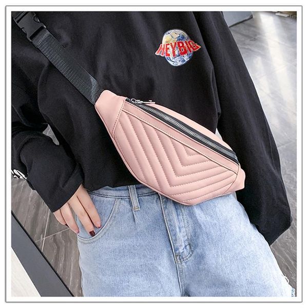 

waist bags holographic women black fanny pack female belt bag bbg1061