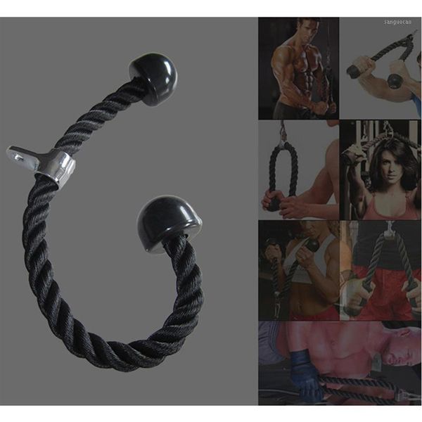 

resistance bands triceps gym cable push up pull down arm rope press bar attachment for workout fitness body building equipment (black)1