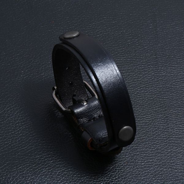 

charm new fashion vintag bracelet leather men punk adjustable buckle bracelets