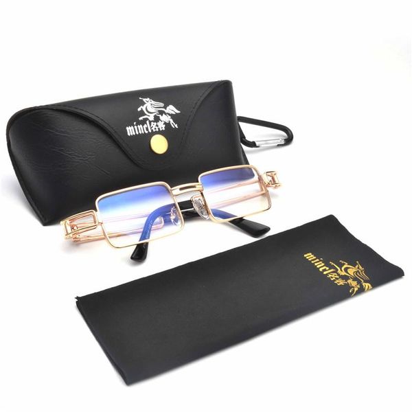 

small square metal hollow sunglasses women brand designer men vintage sun glasses rectangular eyewear punk sunglass fml, White;black