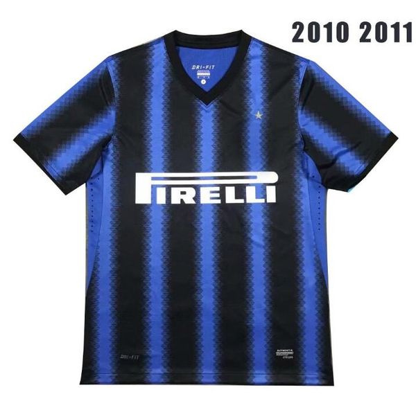 

inter 2010 2011 j.zanetti # 4 ретро футбол джерси роналду # 10 винтажная футболка djorkaeff pizarro, Black;yellow