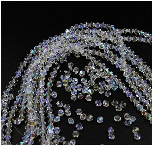 

150pcs different size clear crystal be spacer loose beads for jewelry making diy beading accessories m 4mm 5mm qylgwb