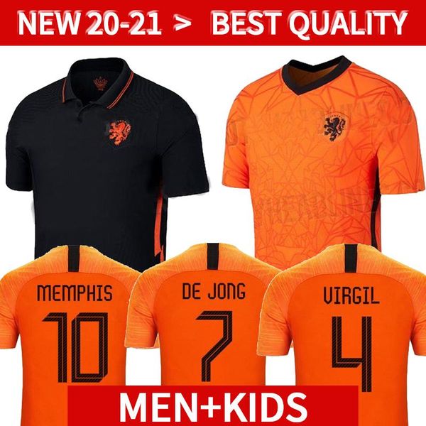 

2020 2021 netherlands soccer jersey holland football jerseys kits shirt 20 21 camisa de futebol maillot de foot kids retro soccer jerseys, Black;yellow