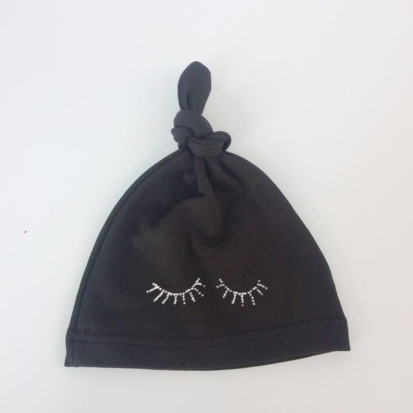 

brand newborn baby baby sleeping cap hat детские детские алмазные глаз девушка шляпа мальчик крышка хлопок beanie bonnet baby cap hat hat h, Yellow