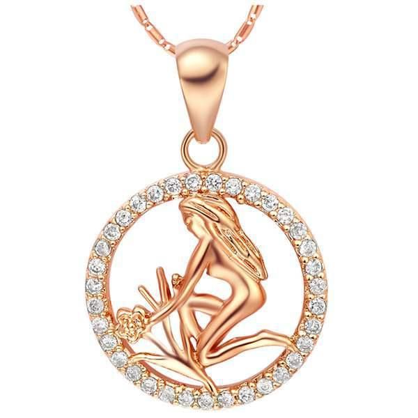 

pendant necklaces hainon star zodiac sign 12 constellation & pendants choker for women long chain necklace bijoux femme, Silver