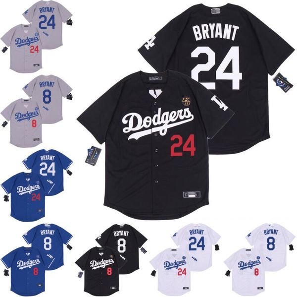 

men los angeles lakers black mamba bryant los anaeles dodgers baseball jersey stitched name stitched, Blue;black