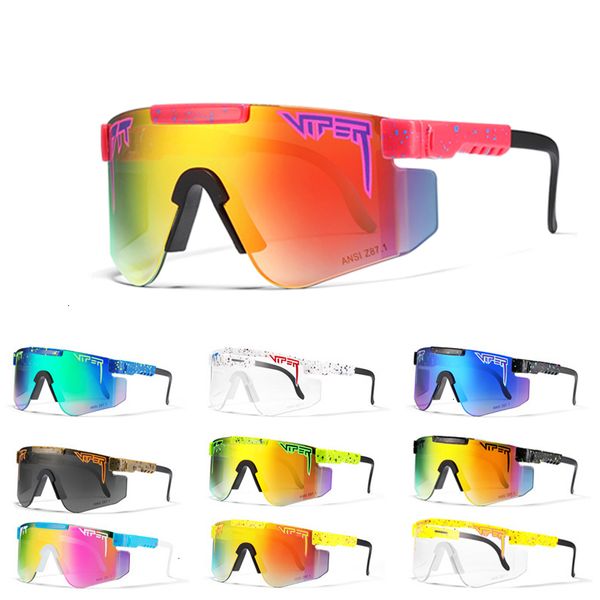 

the 1993 polarized double wide pit viper sunglasses sports outdoor ski glasses oogs, White;black