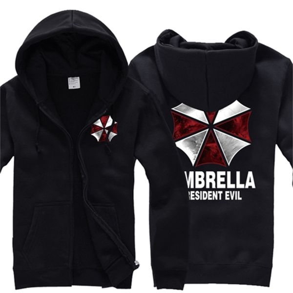 

biochemical crisis umbrella company spring and autumn plush zipper cardigan hooded sweater jacket game