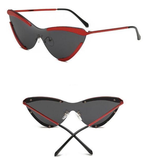 

sunglasses 2021 women's men's cat's eye metallic fashion must-have, White;black