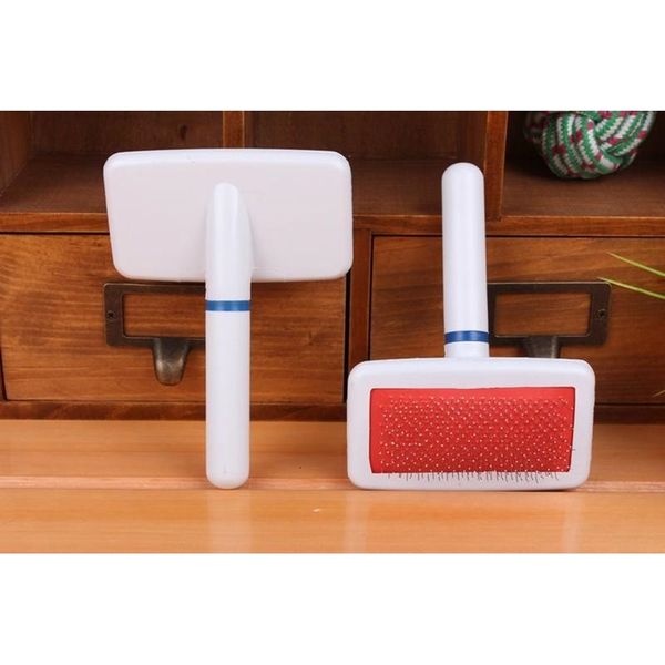 

red puppy hair cat dog grooming gilling brush soft slicker comb for dogs quick clean tool pet cepillo perro 77