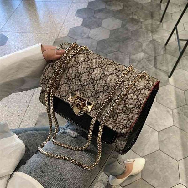 

factory shop high sense women's version trendy versatile messenger bag fashion foreign style texture chain bag