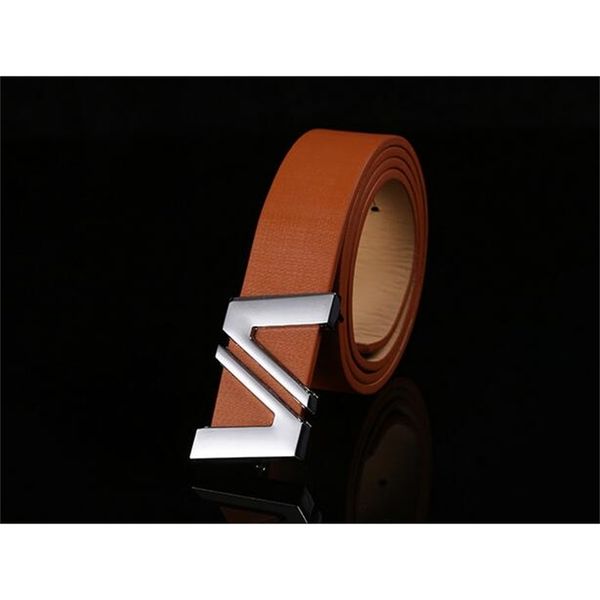 

men's smooth word motherboard sale buckle pu trouser 9colors woman fashion leather belt drop shipping, Black;brown