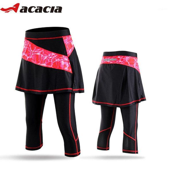 

motocycle racing clothing acacia women cycling skirt pants suits female bicycle bike tights 4 colors 039891, Black