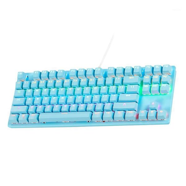 

anti ghosting gaming ergonomic universal mechanical keyboard with backlight portable green shaft dust proof for pc abs1