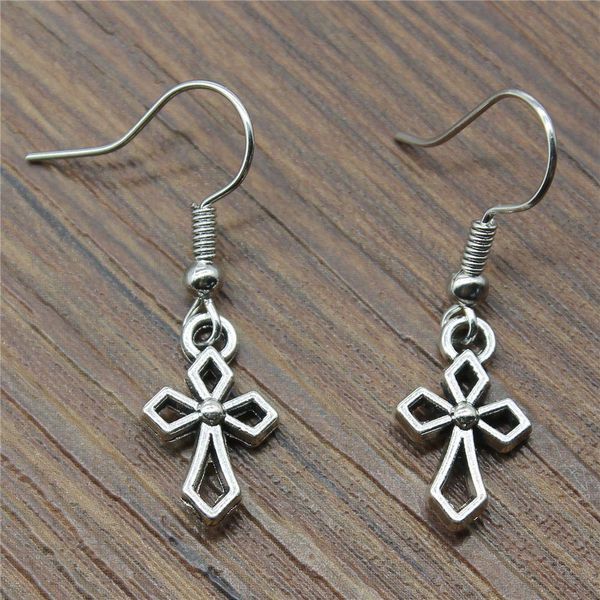 

fashion handmade simple design cross charms drop earrings jewelry gift for women fashion handmade festival fashion sqcysk, Black;white
