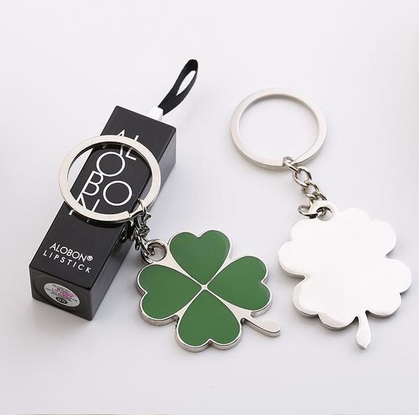 

clover key ring lucky metal key ring car chain1, Silver