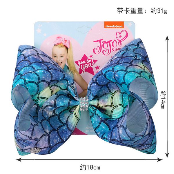 

girls barrettes bow clips mermaid kids 8 inch headdress with clip bows children hair accessories