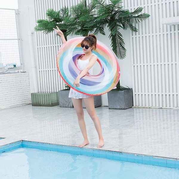

надувное кольцо плавание 120см взрослый бассейн с плавающим кругом женщина гигантский бассейн круг пляжная вечеринка вода играет игрушки jel