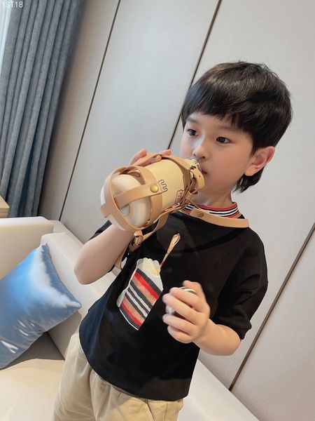 

cotton t shirt summer 2020 kids boys girls cartoon short tshirt causal children tees fashion clothes, Blue