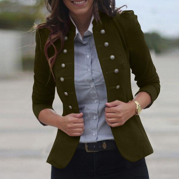 Uwardrobe Frauen Winter Warm Vintage Tailcoat Jacke Mantel Outwear Uniform Tasten Mantel Warmes Tuch für Mädchen ED 201201