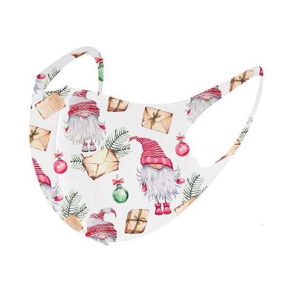 

silk mask christmas printed santa snowman ice designer face masks men women kids black red 3d dust-proof haze childoutlet66lp