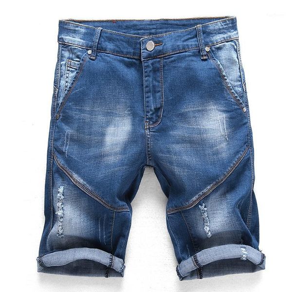 

men's jeans summer denim shorts blue color male jean mens jogger ankle men1