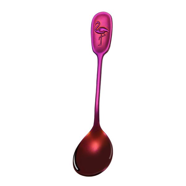 

cartoon flamingo handled spoons 304 stainless steel thickening meal spoon kids soup scoops mirror polished 5 2ry e1