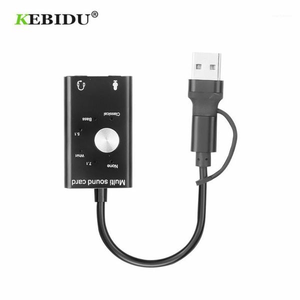 

sound card usb 2.0 audio interface external 3.5mm microphone audio adapter soundcard for lapheadset usb type c sound card1