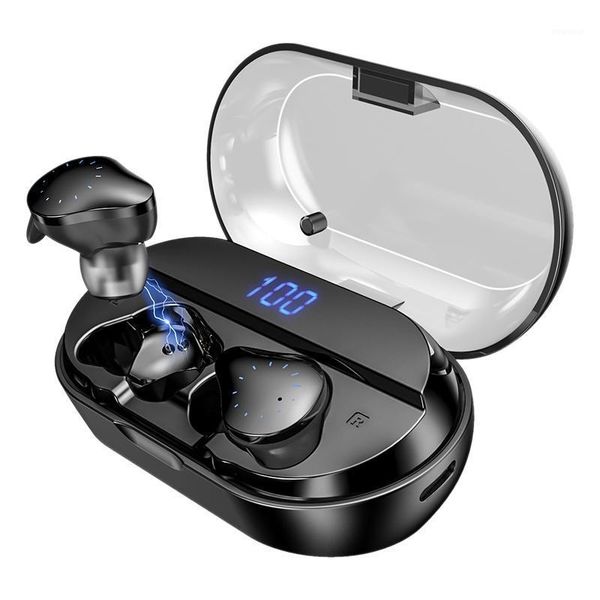 

tws bluetooth earphones wireless earbuds with wireless charging case led display stereo sound ipx7 waterproof power bank1