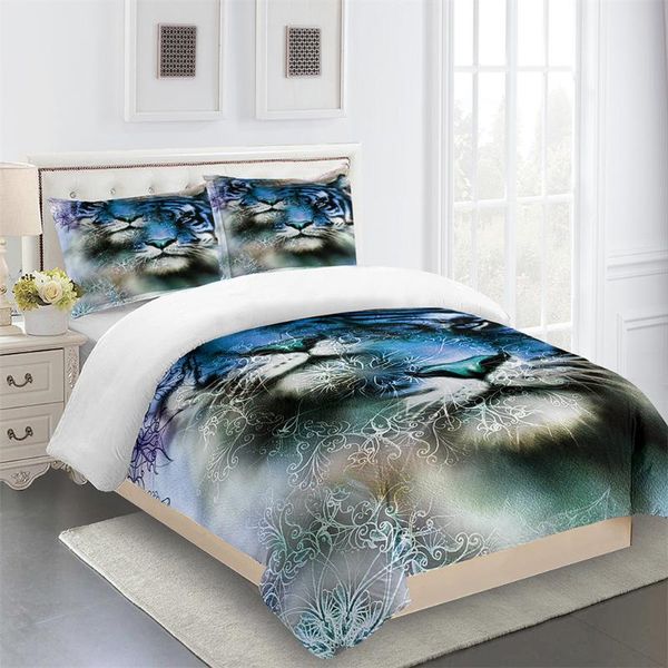 

bedding sets cat tiger 3d printed set with pillowcases double  twin king size animals duvet cover bed linens home