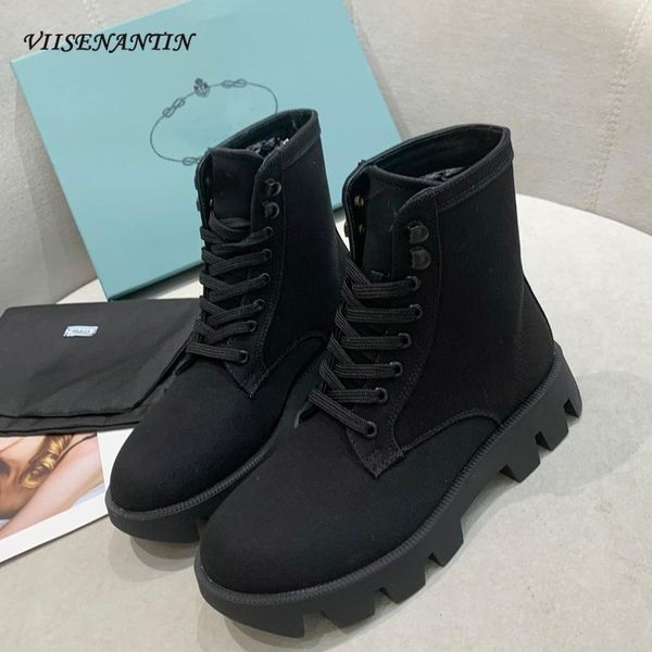 

autumn winter designer new martin boots women fashion genuine leather plus velvet warm short boots black zapatos de mujer 2020