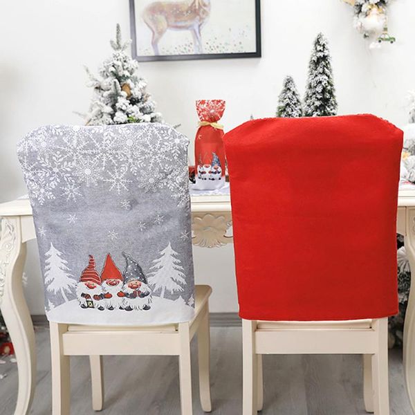 

chair covers home decoration christmas chairies cover santa claus kitchen table holiday party