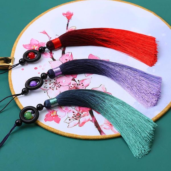 

2pcs new black ring beads tassels diy curtain garment clothes bag car decorative craft supplies classical style tassel pendant h wmtskh