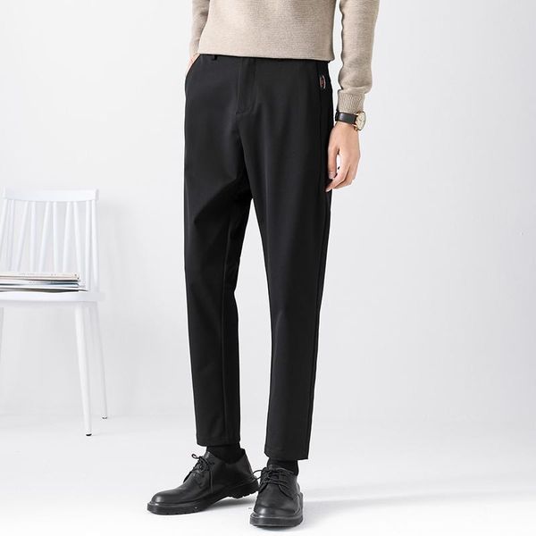 

mens winter pants men 2020 new sweatpants slim fit street wear pants jogging casual jogger for men, Black