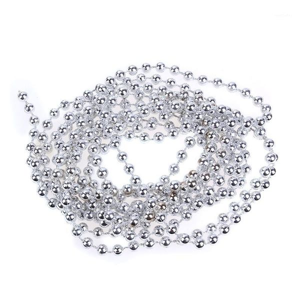

christmas decorations 2.7m silver bead chain garland merry tree for home window wedding party natal noel year decoration1