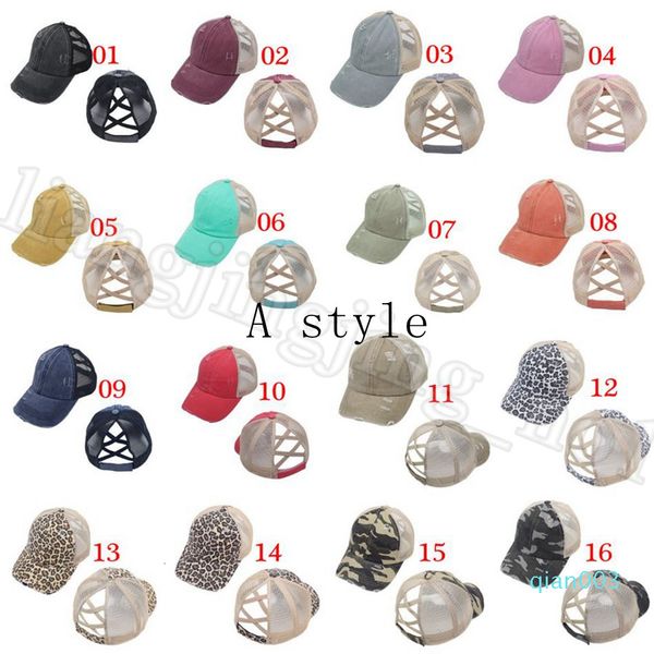 

bun ponytail baseball cap tie dye sequins messy criss cross snapback caps summer sun visor outdoor party hat dda68o1vl
