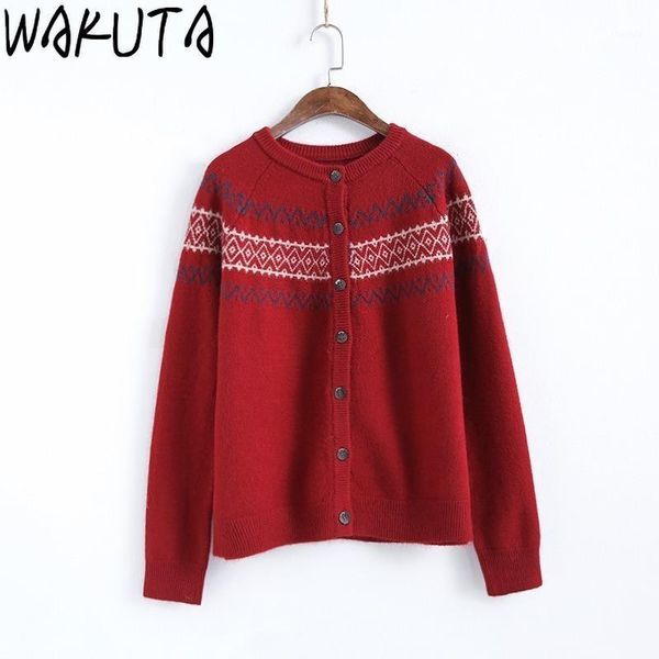 

wakuta embroidery floral fashion low o-neck loose cardigan sweater female vintage casual spring autumn new knitted women1, White