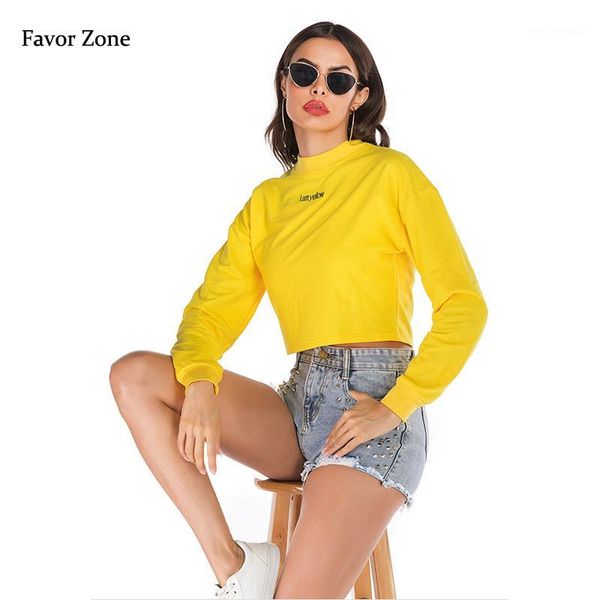 

women's hoodies & sweatshirts solid color letters embroidery sweatshirt for women autumn winter turtleneck short style tracksuit long s, Black