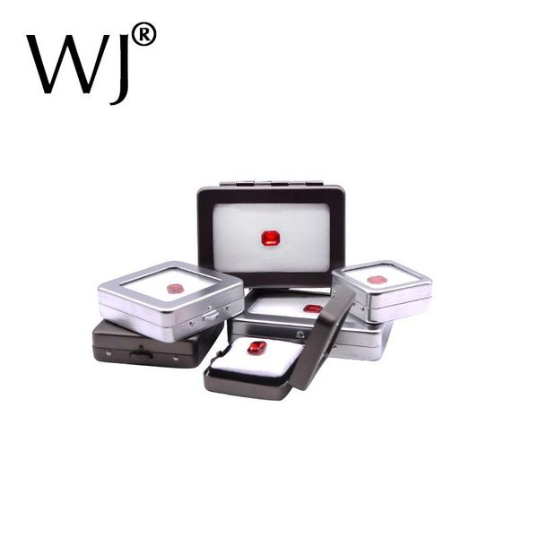 

finest gemstone display stand holder loose diamond storage box metal glass organizer stone case jewelry beads jar showcase, Pink;blue