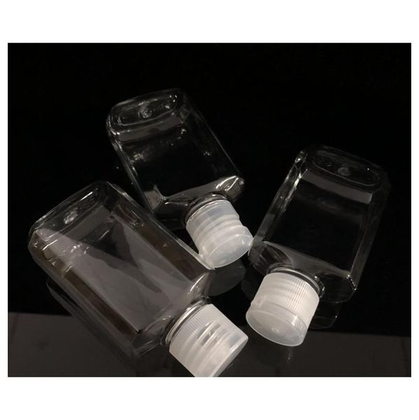 

60ml empty hand sanitizer gel bottle hand soap liquid bottle clear squeezed pe jlldrs outbag2007
