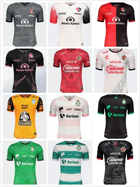 

2021 2020 liga mx club tijuana santos laguna pachuca atlas soccer jersey 20 21 the day of the dea special día de muertos mexican team shirt, Black;yellow