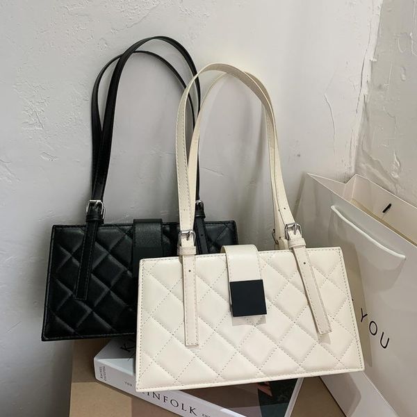 

cross body simple shoulder bags for women fashion vintage black and white handbag retro ladies 2021 luxury female tote bag
