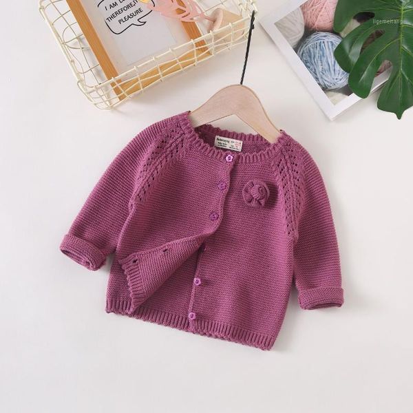 

toddler girl knitted coats 2020 autumn winter new baby clothes newborns girls cute solid sweaters jackets baby girl outwear 1, Blue;gray