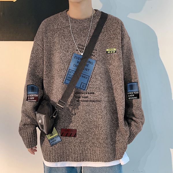 

2021 new graphite knitted streetwear hip hop casual sleeve long turtleneck high sweater vest 1gh8, Black